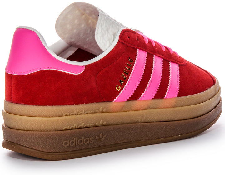 Adidas Gazelle Bold W In Red Pink For Women