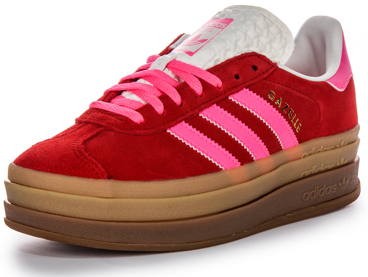 Adidas Gazelle Bold W In Red Pink For Women