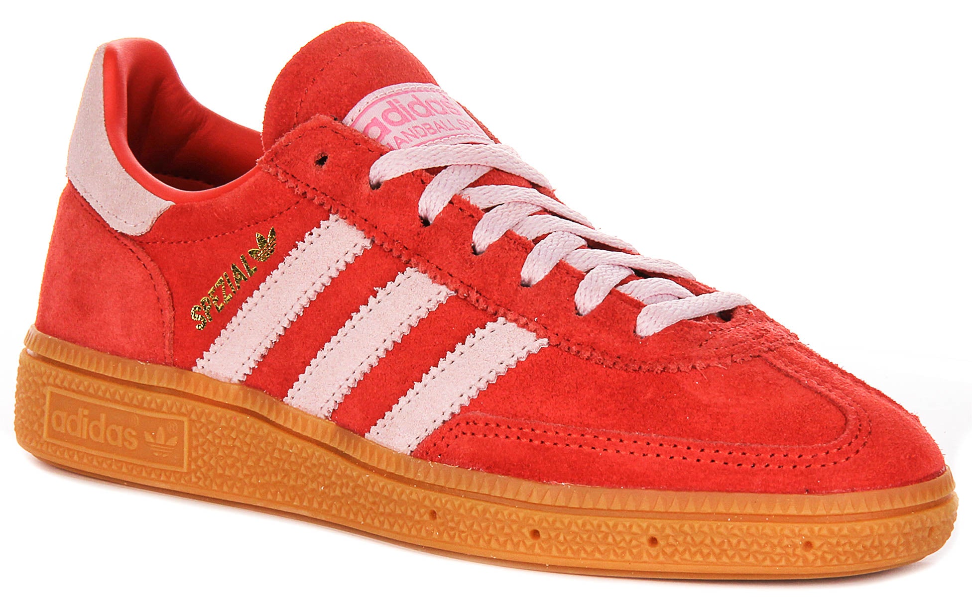 Adidas Handball Spezia In Red Pink For Women | Lace up Trainers