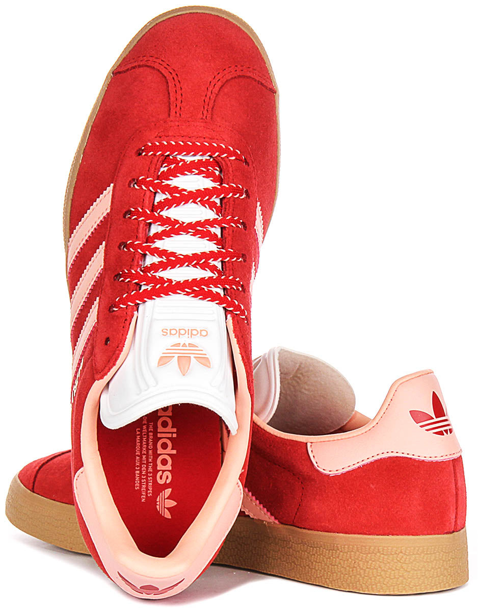 Adidas Gazelle W In Red Pink for Women Adidas Gazelle W In Red Pink for Women
