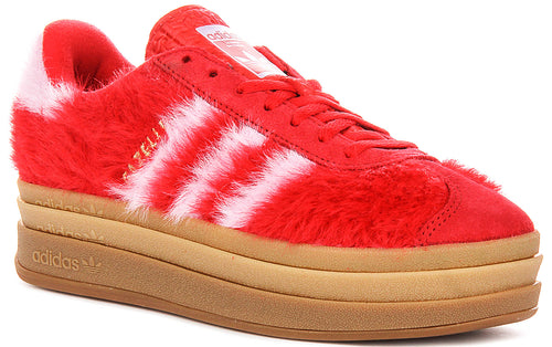 Adidas Gazelle Bold W In Red Pink Fury For Women
