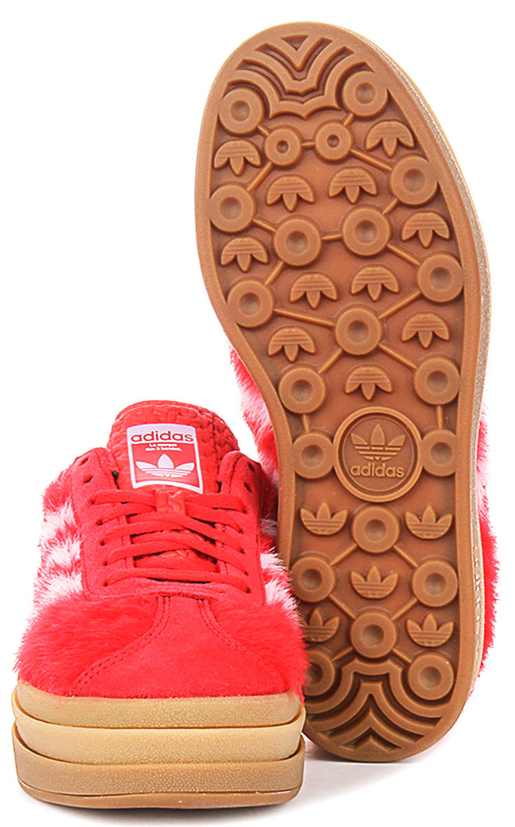 Adidas Gazelle Bold W In Red Pink For Women