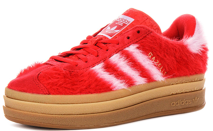 Adidas Gazelle Bold W In Red Pink For Women