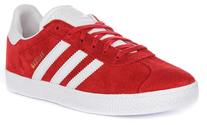 Adidas Gazelle In Red White For Youth