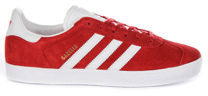 Adidas Gazelle In Red White For Youth