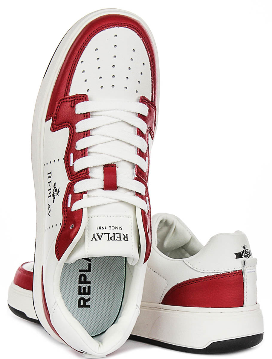 Replay Kai Action In Red White For Men
