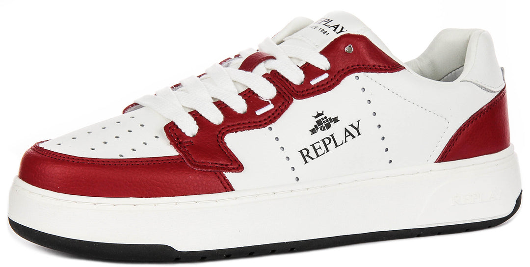 Replay Kai Action In Red White For Men