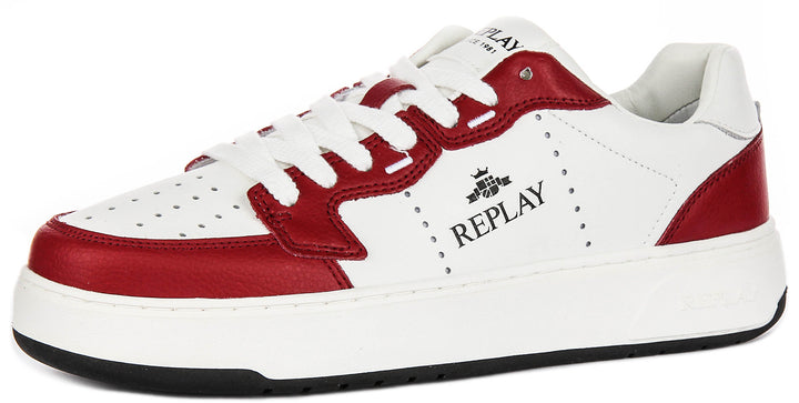 Replay Kai Action In Red White For Men