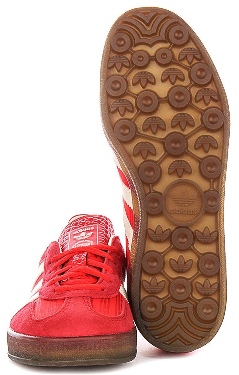 Adidas Gazelle Indoor In Red White For Women