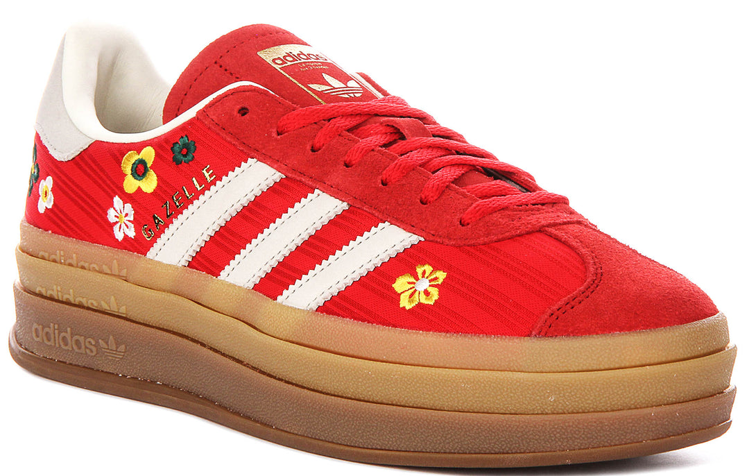 Adidas Gazelle Bold W X Liberty In Red White For Women