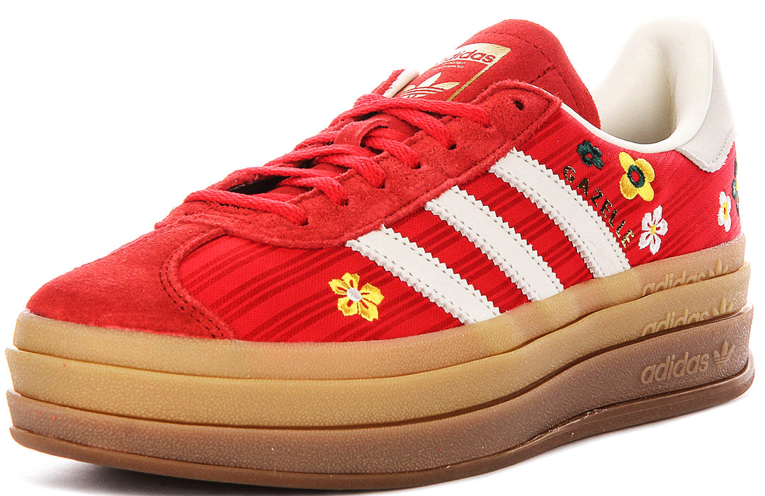 Adidas Gazelle Bold W X Liberty In Red White For Women