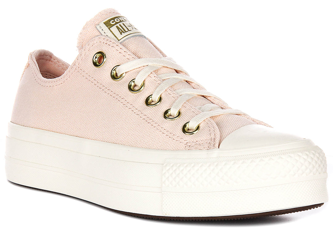 Converse Chuck Taylor All Star Lift Ox A12584C In Rose For Women