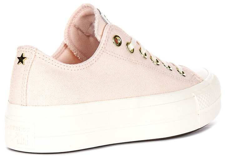 Converse Chuck Taylor All Star Lift Ox A12584C In Rose For Women