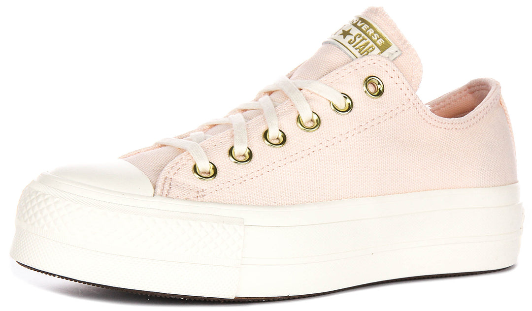 Converse Chuck Taylor All Star Lift Ox A12584C In Rose For Women