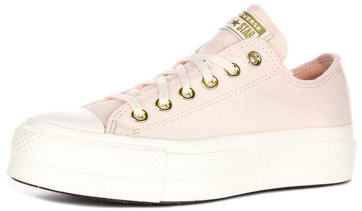 Converse Chuck Taylor All Star Lift Ox A12584C In Rose For Women