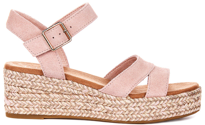Toms Audrey Wedge In Rose For Women
