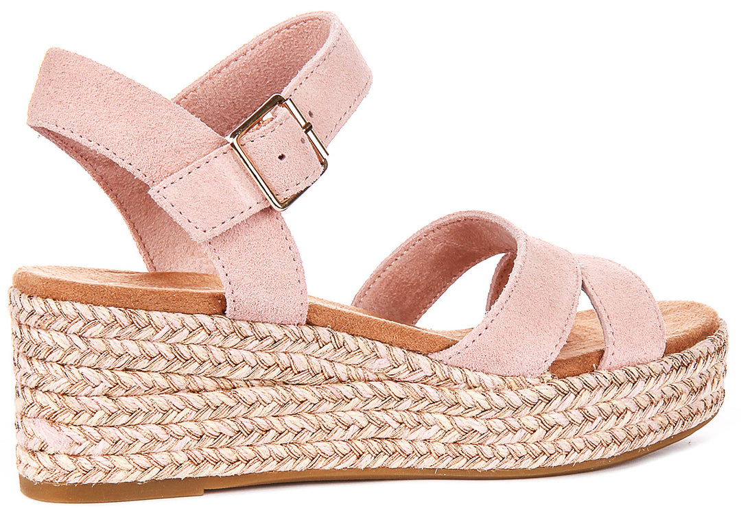 Toms Audrey Wedge In Rose For Women