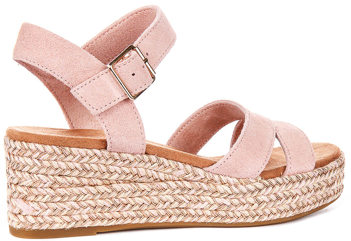 Toms Audrey Wedge In Rose For Women
