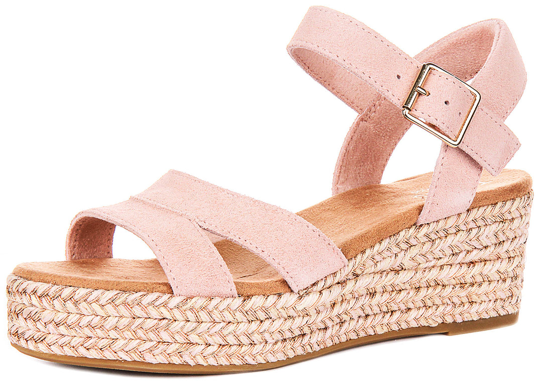 Toms Audrey Wedge In Rose For Women