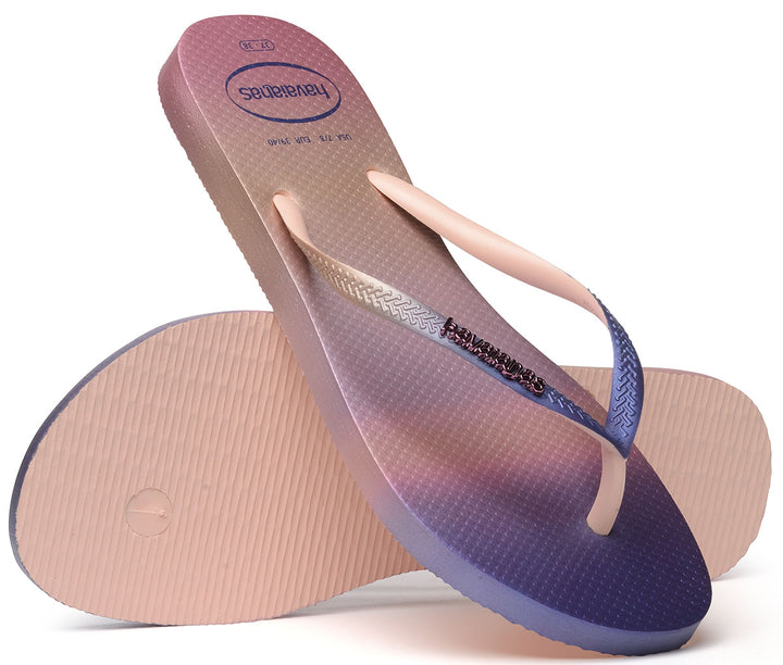 Havaianas Slim Gradient In Rose For Women
