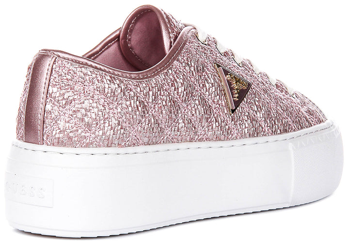 Guess Joezi Platform In Rose For Women