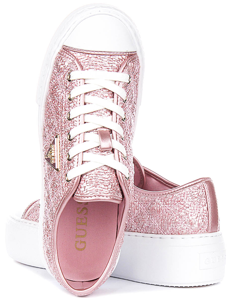 Guess Joezi Platform In Rose For Women