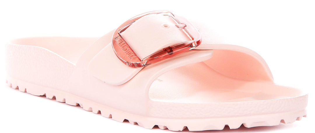 Birkenstock Madrid Big Buckle Eva In Rose For Women | Narrow Fit