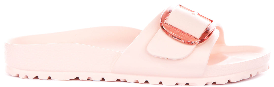 Birkenstock Madrid Big Buckle Eva In Rose For Women | Narrow Fit