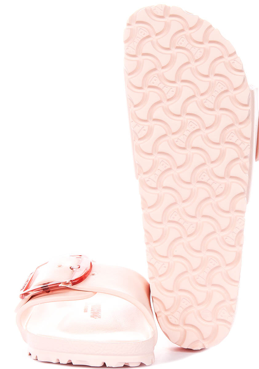 Birkenstock Madrid Big Buckle Eva In Rose For Women | Narrow Fit