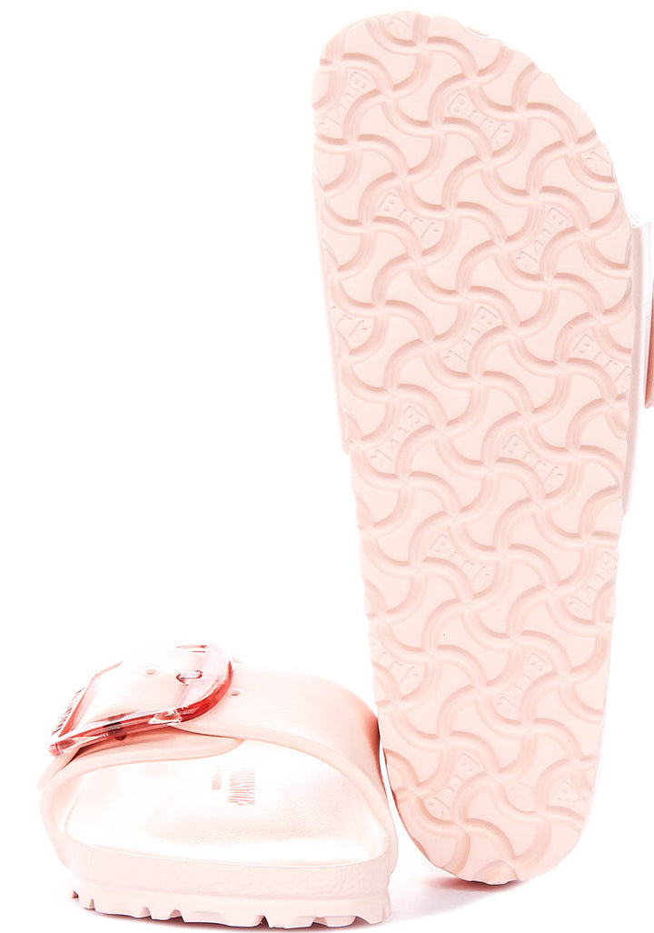 Birkenstock Madrid Big Buckle Eva In Rose For Women | Narrow Fit