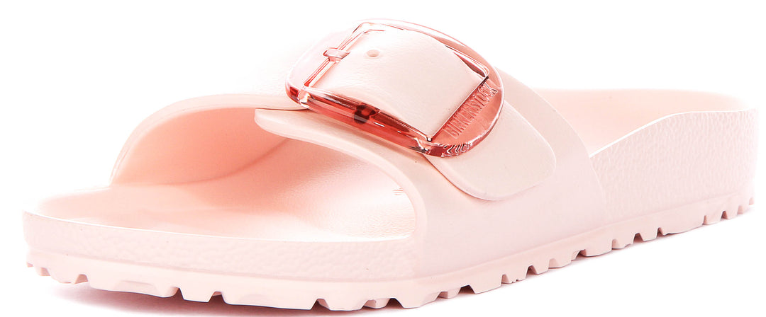 Birkenstock Madrid Big Buckle Eva In Rose For Women | Narrow Fit