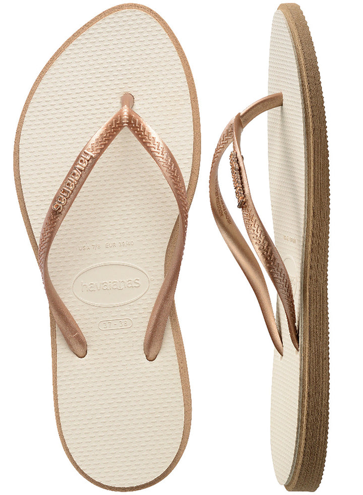 Havaianas Slim Point In Rose Gold For Women