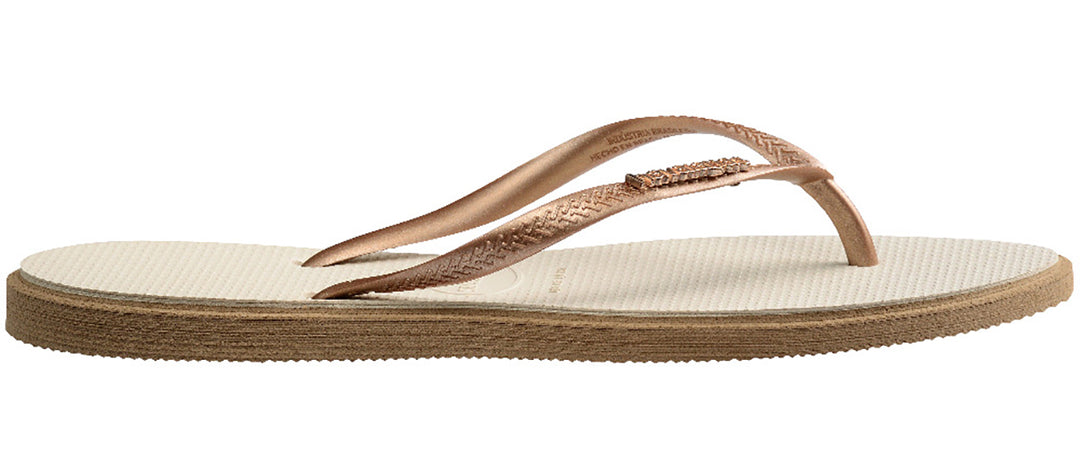 Havaianas Slim Point In Rose Gold For Women