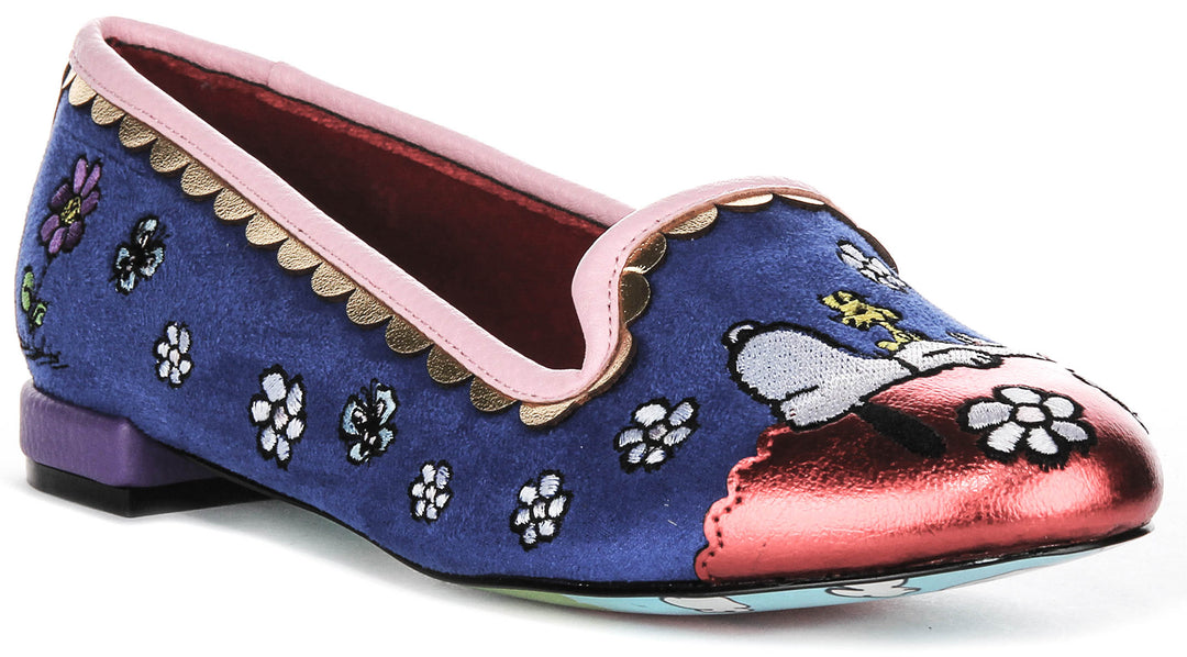 Irregular Choice X Peanuts My Friend Snoop In Royal Blue For Women