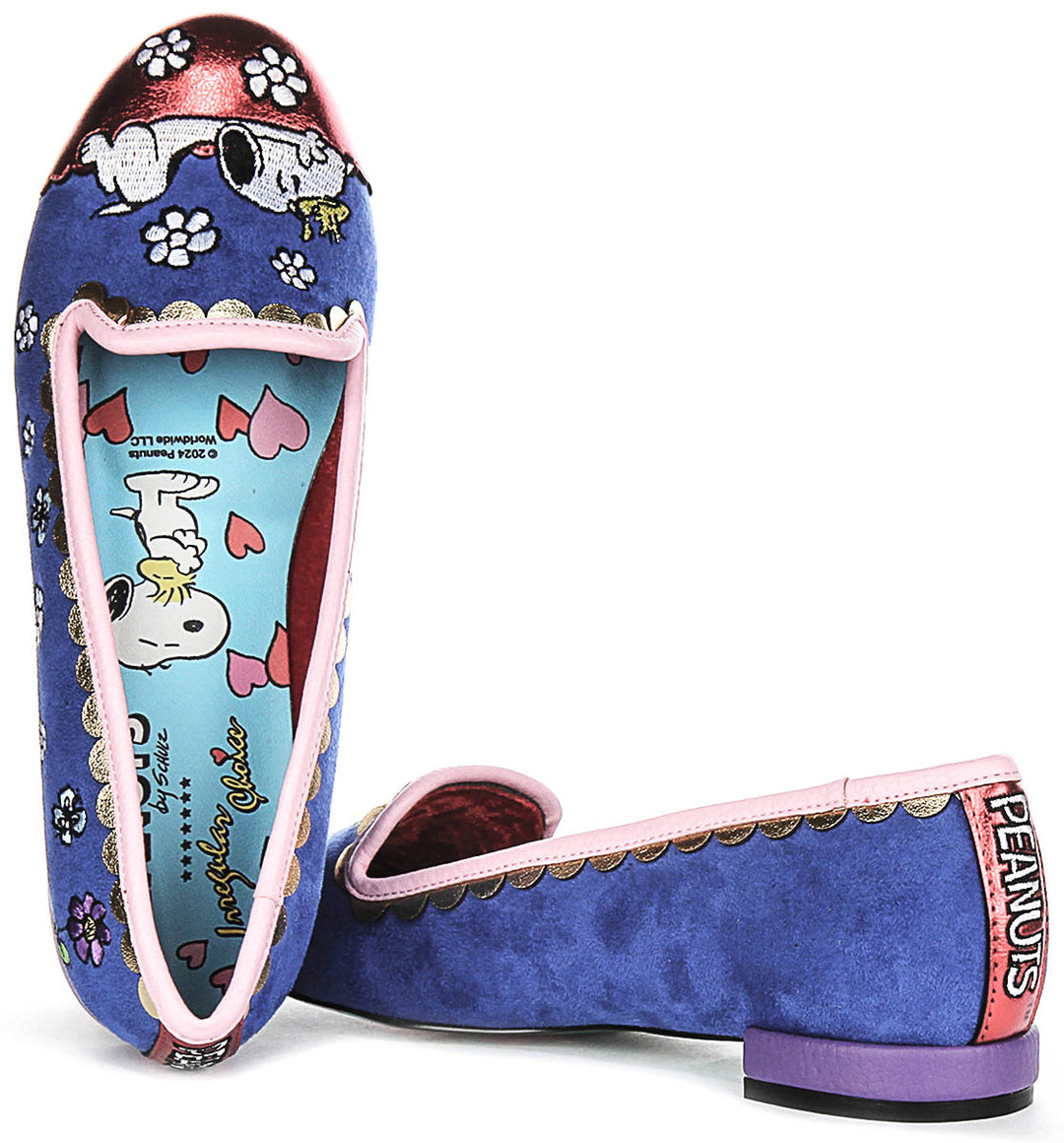 Irregular Choice X Peanuts My Friend Snoop In Royal Blue For Women