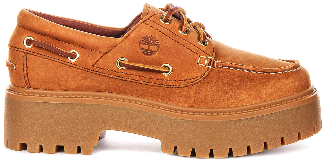 Timberland Stone Street Boat Shoes A2GVF In Rust For Women