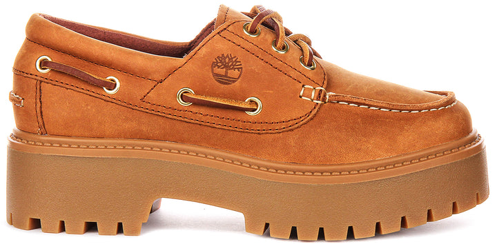 Timberland Stone Street Boat Shoes A2GVF In Rust For Women