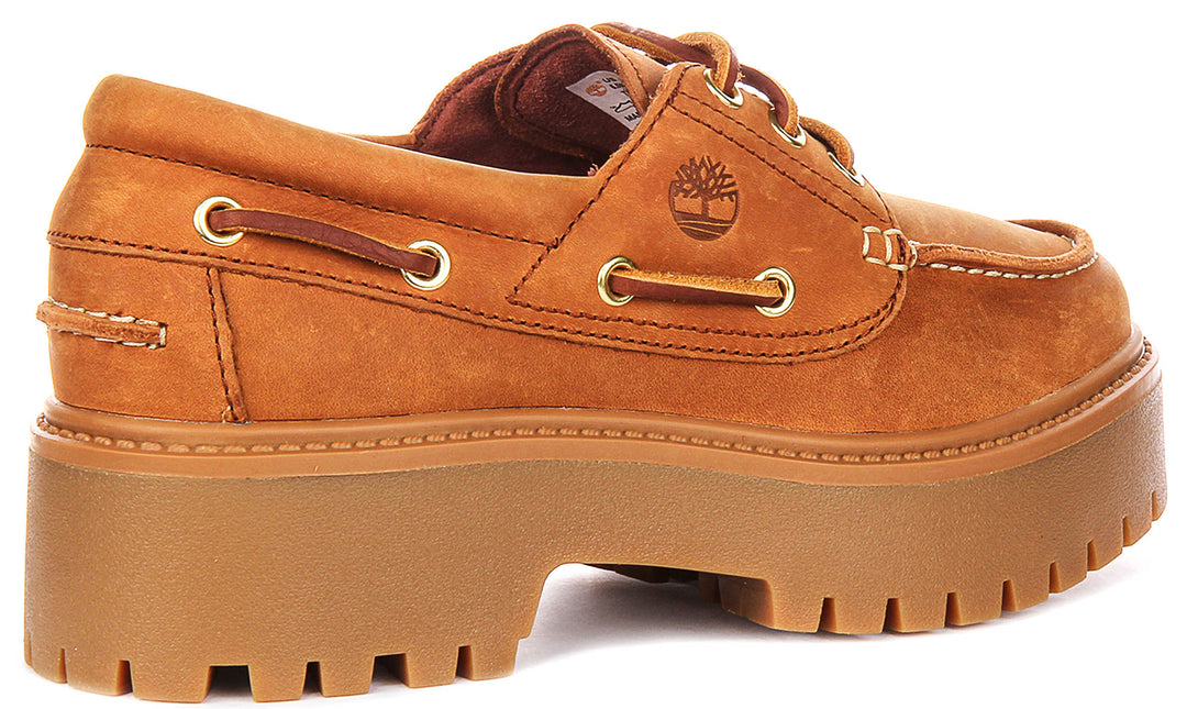 Timberland Stone Street Boat Shoes A2GVF In Rust For Women