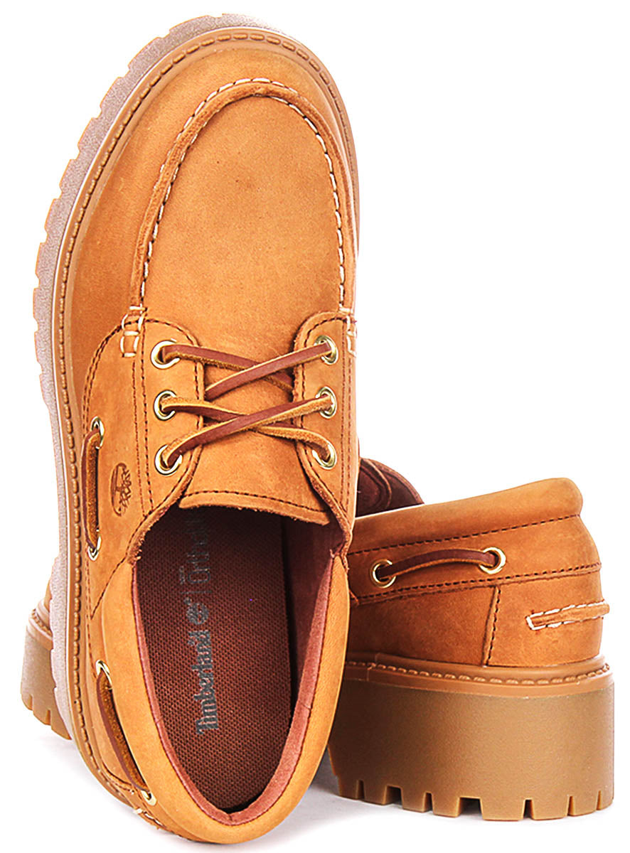 Timberland Stone Street Boat Shoes A2GVF In Rust For Women