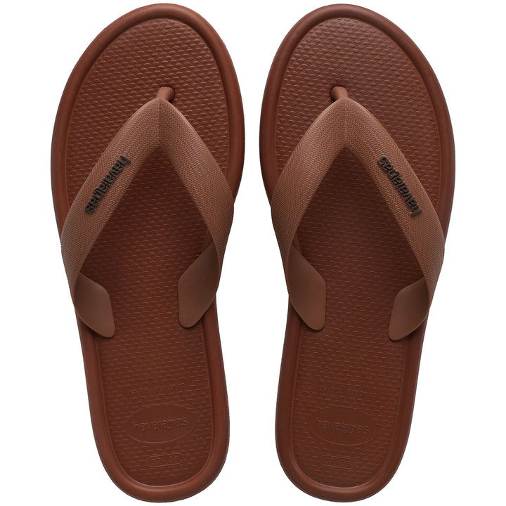 Havaianas Puffed Up Flip Flop In Rust For Women