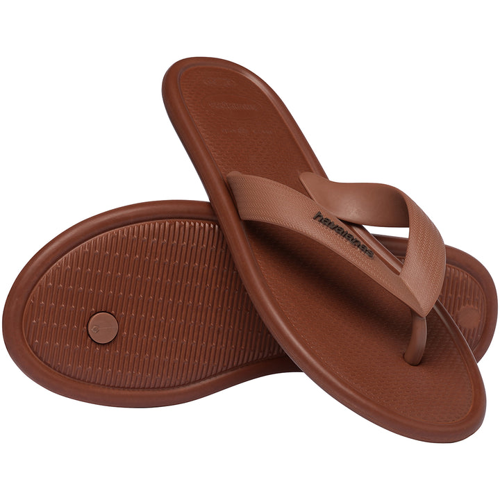 Havaianas Puffed Up Flip Flop In Rust For Women