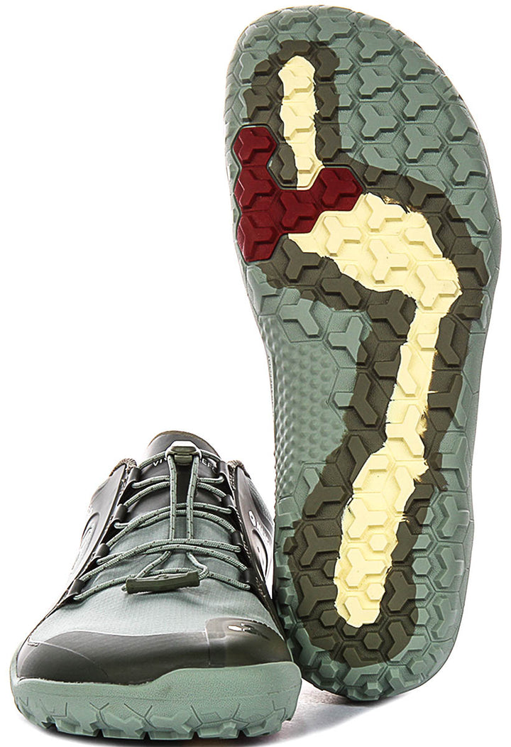 Vivobarefoot Primus Trail 3 In Sage Green For Men
