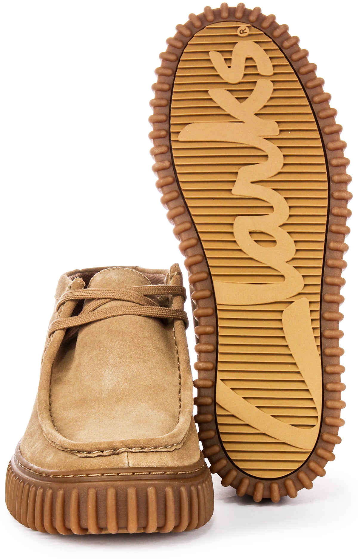 Clarks Torhill Hi In Suede Sand For Men | Lace up Chukka Boots