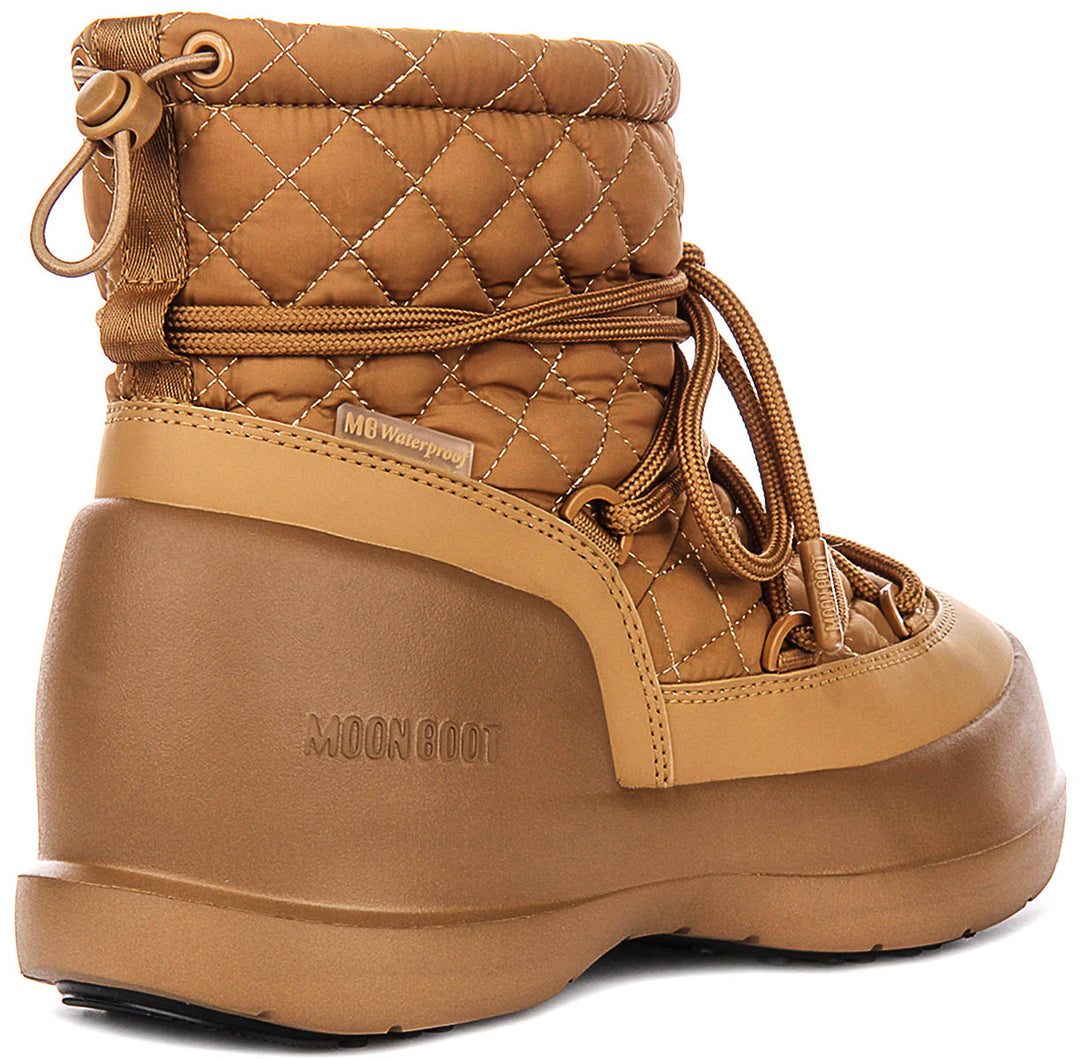 Moon Boot Mezzaluna Mid Waterproof In Sand For Women