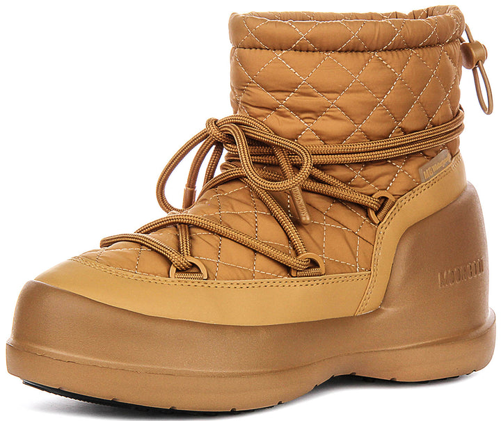 Moon Boot Mezzaluna Mid Waterproof In Sand For Women