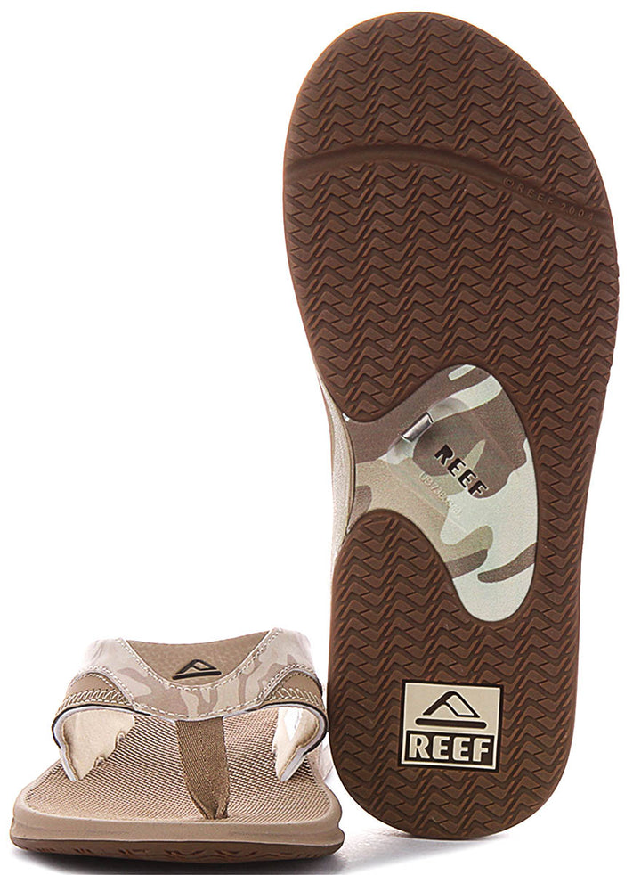 Reef Fanning In Sand Camo For Men