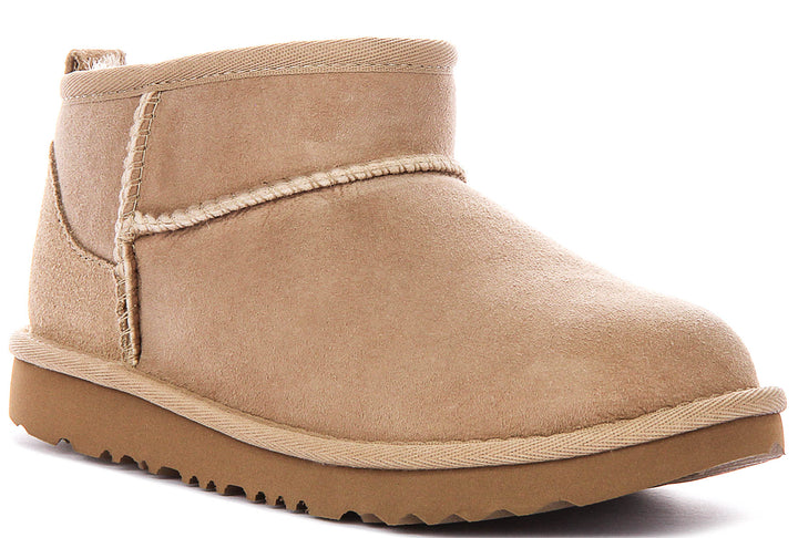 UGG Kids Classic Ultra Mini In Sand For Junior