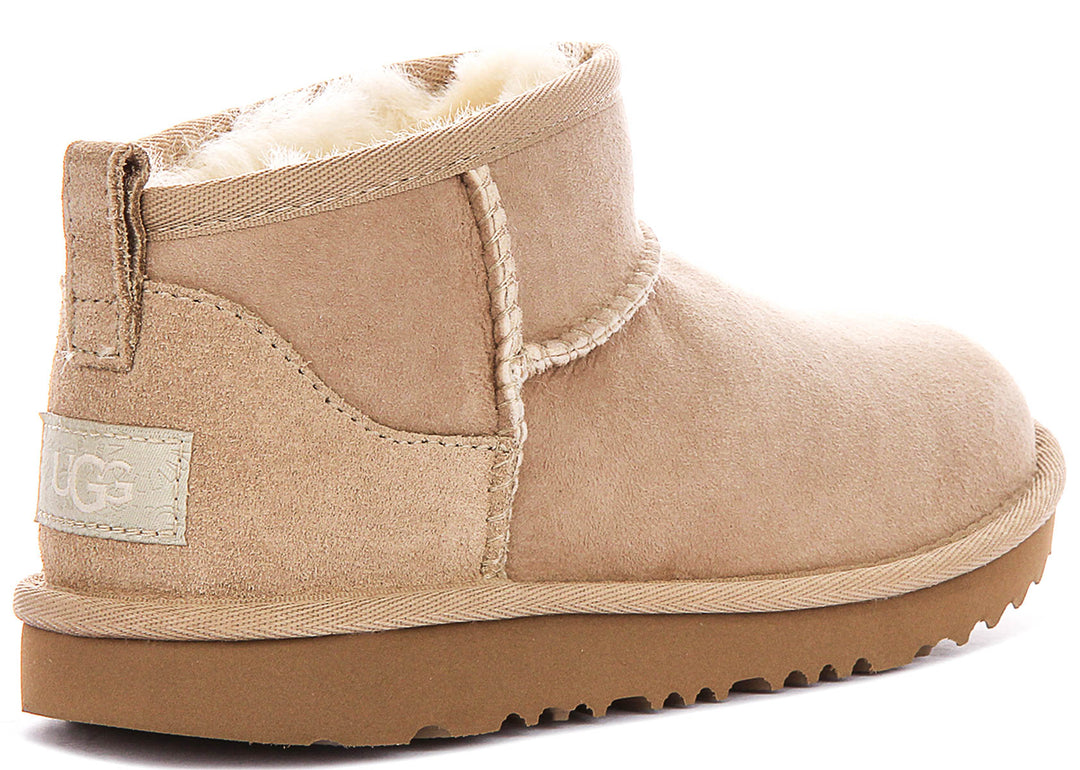 UGG Kids Classic Ultra Mini In Sand For Junior