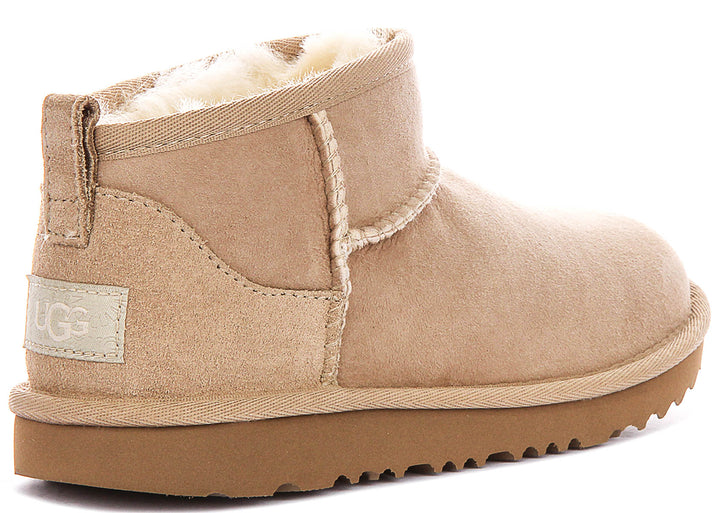 UGG Kids Classic Ultra Mini In Sand For Junior