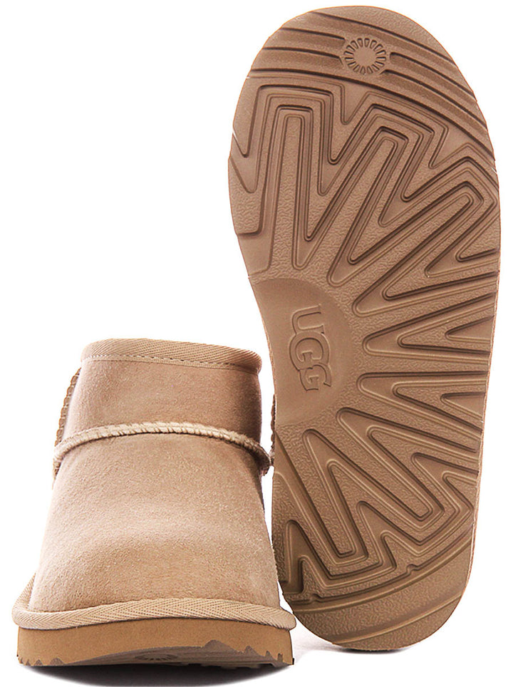 UGG Kids Classic Ultra Mini In Sand For Junior